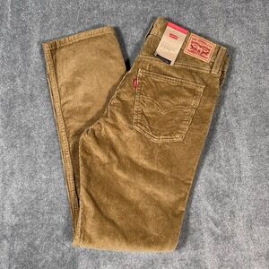 LEVI'S 511 Slim Fit Corduroy Pants Men's 29x30 Tan Beige NWT